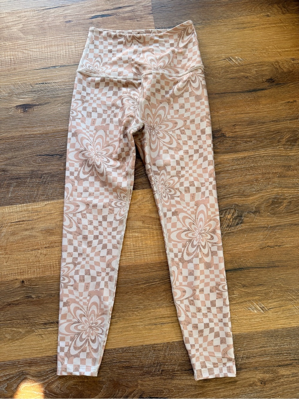 Beyond Yoga High Waisted Midi Legging in Check Flower NWT